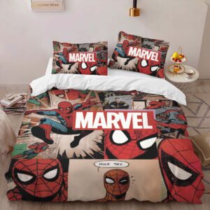 Alternative view of Spider-man 46 Duvet Cover