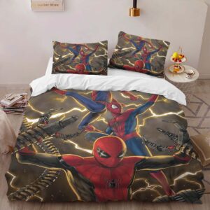 Alternative view of Spider-man 50 Duvet Cover