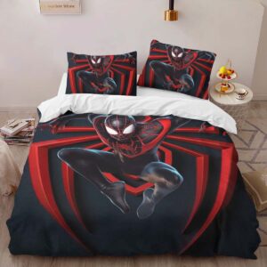 Alternative view of Spider-man Dark Background 2 Duvet Cover