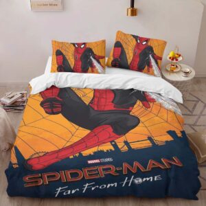 Alternative view of Spider-man Far From Home Duvet Cover