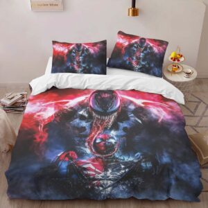 Alternative view of Spider-man venom 10 Duvet Cover