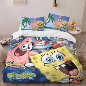 Alternative view of Spongebob Squarepants Characters 02 Duvet Cover