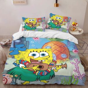 Alternative view of Spongebob Squarepants Characters 05 Duvet Cover