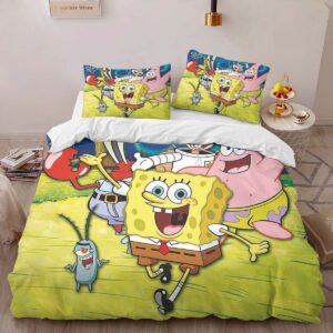 Alternative view of Spongebob Squarepants Characters 09 Duvet Cover