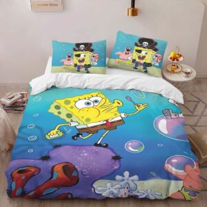 Alternative view of Spongebob Squarepants Characters 13 Duvet Cover
