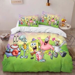 Alternative view of Spongebob Squarepants Characters 18 Duvet Cover