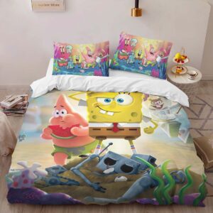 Alternative view of Spongebob Squarepants Characters 21 Duvet Cover
