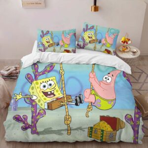 Alternative view of Spongebob Squarepants Characters 28 Duvet Cover