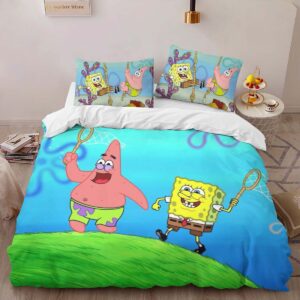Alternative view of Spongebob Squarepants Characters 30 Duvet Cover