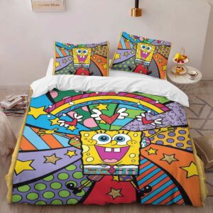 Alternative view of Spongebob Squarepants Characters 39 Duvet Cover