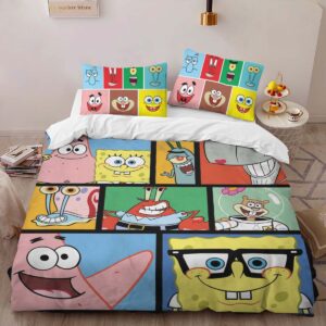 Alternative view of Spongebob Squarepants Characters 50 Duvet Cover