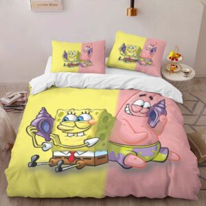 Alternative view of Spongebob and Patrick Star Squarepants Spongebob 4 Duvet Cover