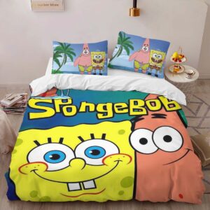 Alternative view of Spongebob and Patrick Star Squarepants Spongebob 5 Duvet Cover