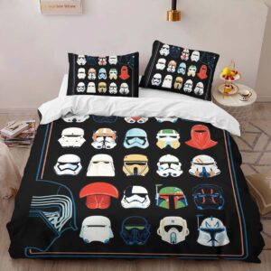 Alternative view of Star Wars Characters Hat Duvet Cover