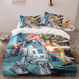 Alternative view of Star Wars Dark Droids Robot Duvet Cover