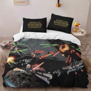 Alternative view of Star Wars Space Battle 2 Duvet Cover