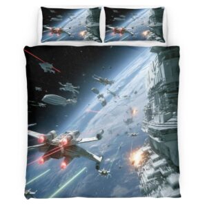 Star Wars Space battle Duvet Cover