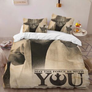 Alternative view of Star Wars Yoda May The Force Be With You Duvet Cover
