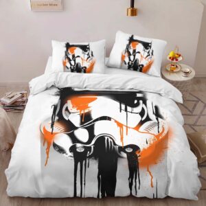 Alternative view of Star Wars graffiti Duvet Cover