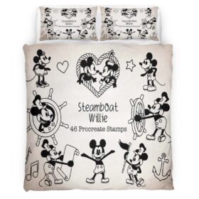 Steam Boat Mickey Mouse Duvet Cover