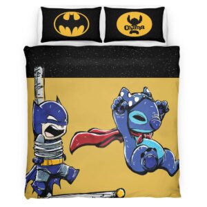 Stitch And Batman Style Duvet Cover