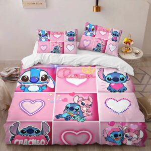 Alternative view of Stitch Pink Happy Duvet Cover
