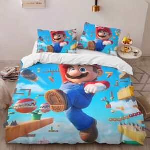 Alternative view of Super Mario 01 Duvet Cover
