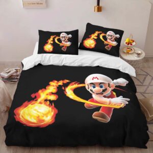 Alternative view of Super Mario 11 Duvet Cover