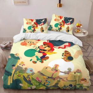 Alternative view of Super Mario 16 Duvet Cover
