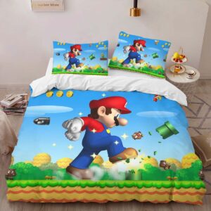 Alternative view of Super Mario 7 Duvet Cover