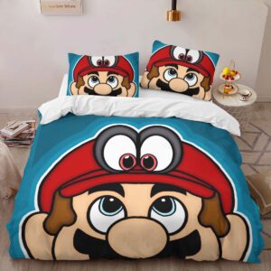 Alternative view of Super Mario 8 Duvet Cover