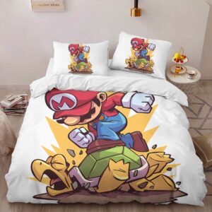 Alternative view of Super Mario 9 Duvet Cover