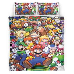 Super Mario Characters 12 Duvet Cover