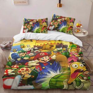 Alternative view of Super Mario Characters 13 Duvet Cover