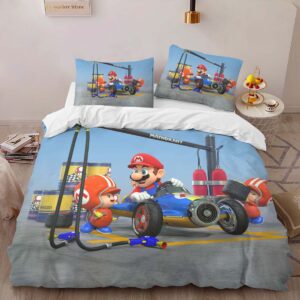 Alternative view of Super Mario Characters 2 Duvet Cover