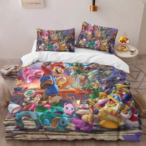 Alternative view of Super Mario Characters 20 Duvet Cover
