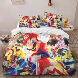 Alternative view of Super Mario Characters 21 Duvet Cover