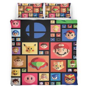 Super Mario Characters 26 Duvet Cover