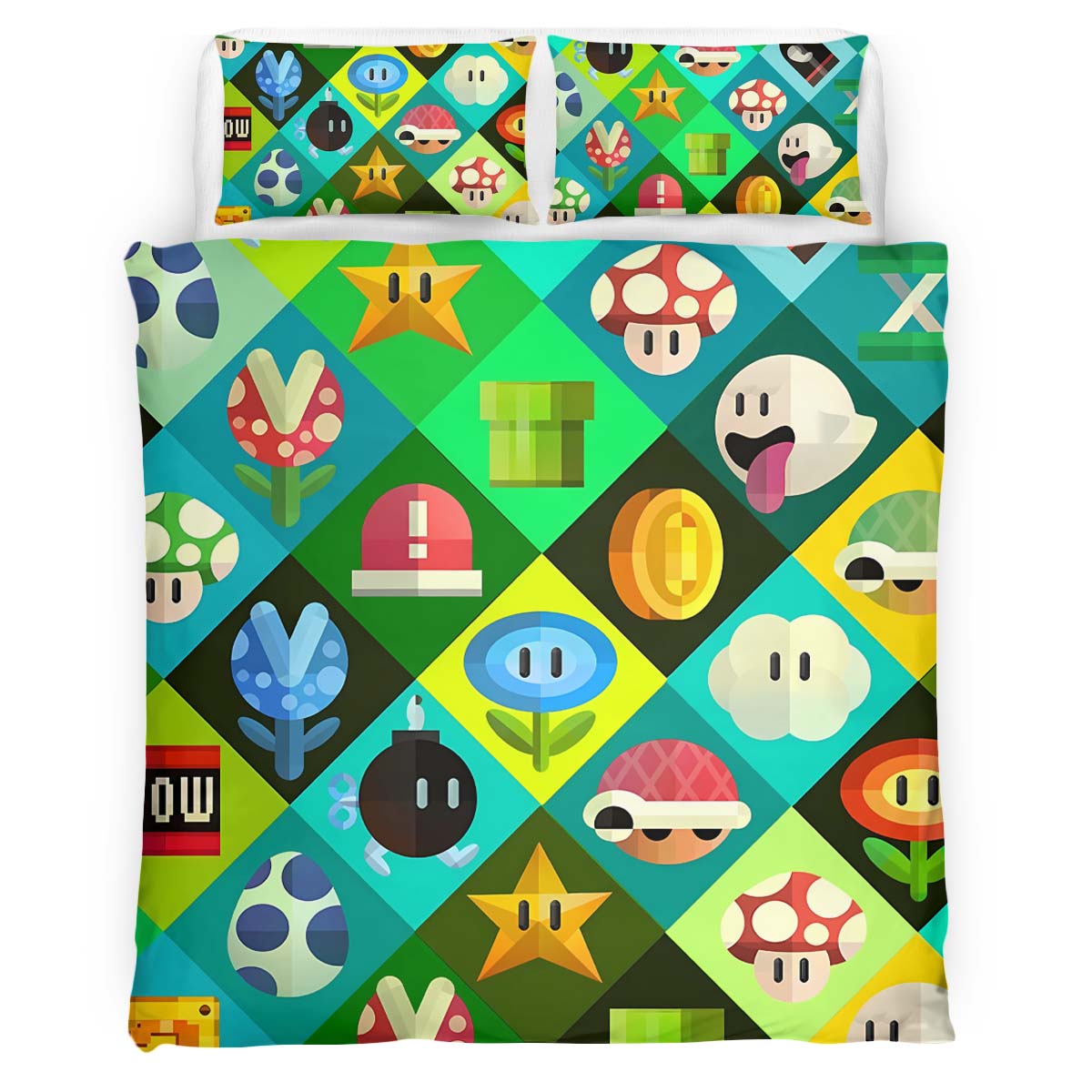 Super Mario Characters 29 Duvet Cover