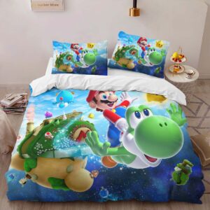 Alternative view of Super Mario Characters 3 Duvet Cover