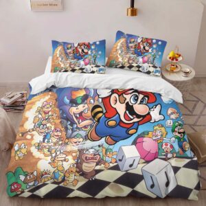 Alternative view of Super Mario Characters 33 Duvet Cover