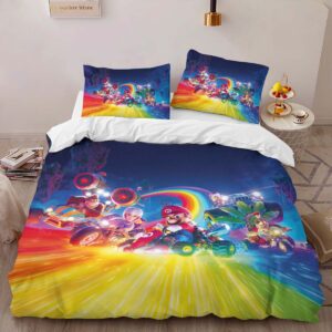 Alternative view of Super Mario Characters 38 Duvet Cover