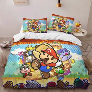 Alternative view of Super Mario Characters 41 Duvet Cover
