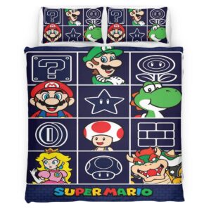 Super Mario Characters 46 Duvet Cover