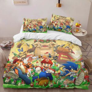 Alternative view of Super Mario Characters 5 Duvet Cover