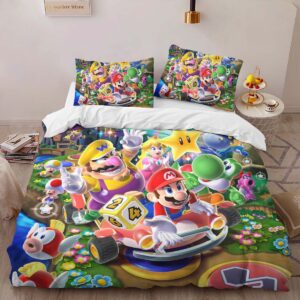 Alternative view of Super Mario Characters Duvet Cover