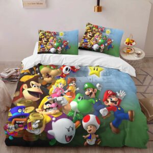 Alternative view of Super Mario Characters 8 Duvet Cover