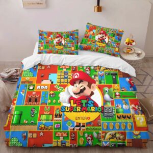 Alternative view of Super Mario Game Start Duvet Cover