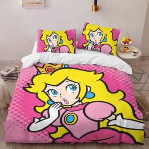 Alternative view of Super Mario Peach Princess Duvet Cover