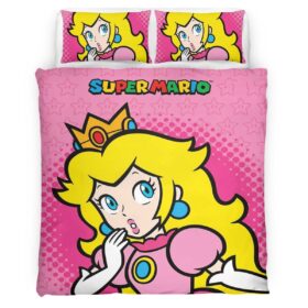 Super Mario Peach Princess Duvet Cover